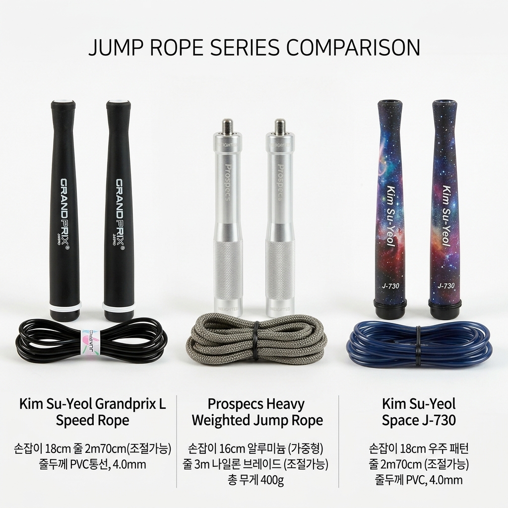 줄넘기 고르는법 3종 비교 추천