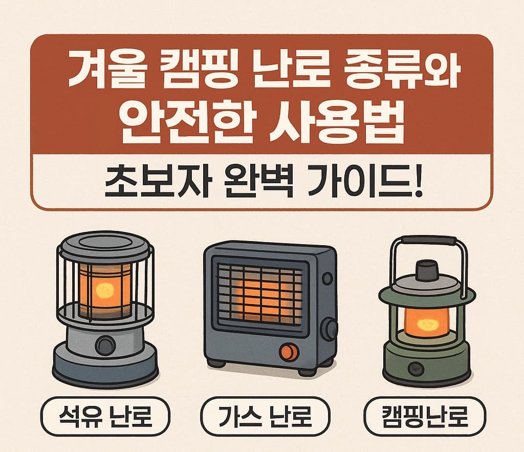 🔥 겨울 캠핑 난로 종류와 안전한 사용법: 초보자 완벽 가이드!✨