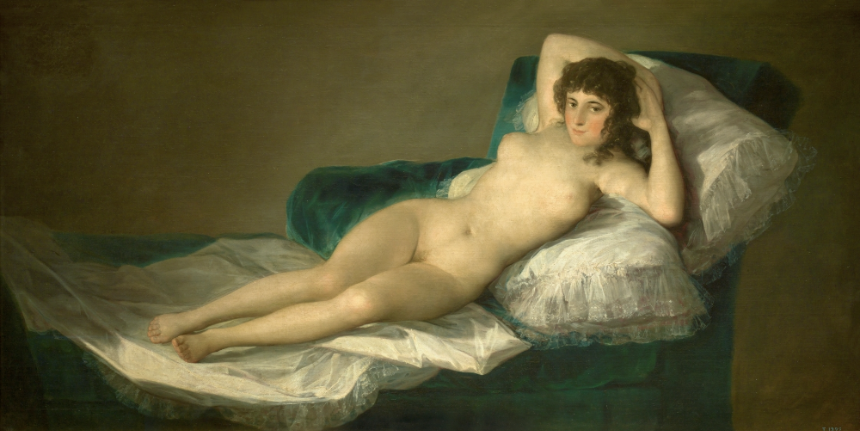 벌거벗은 마자 The Naked Maja ( 1795 - 1800. 캔버스에 유채. 방 038) - 고야