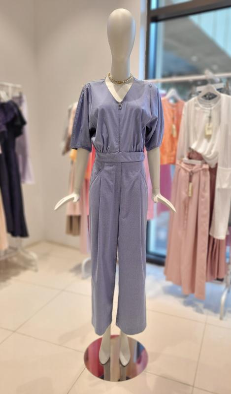 듀엘 브이넥 점프수트 L232PSE046