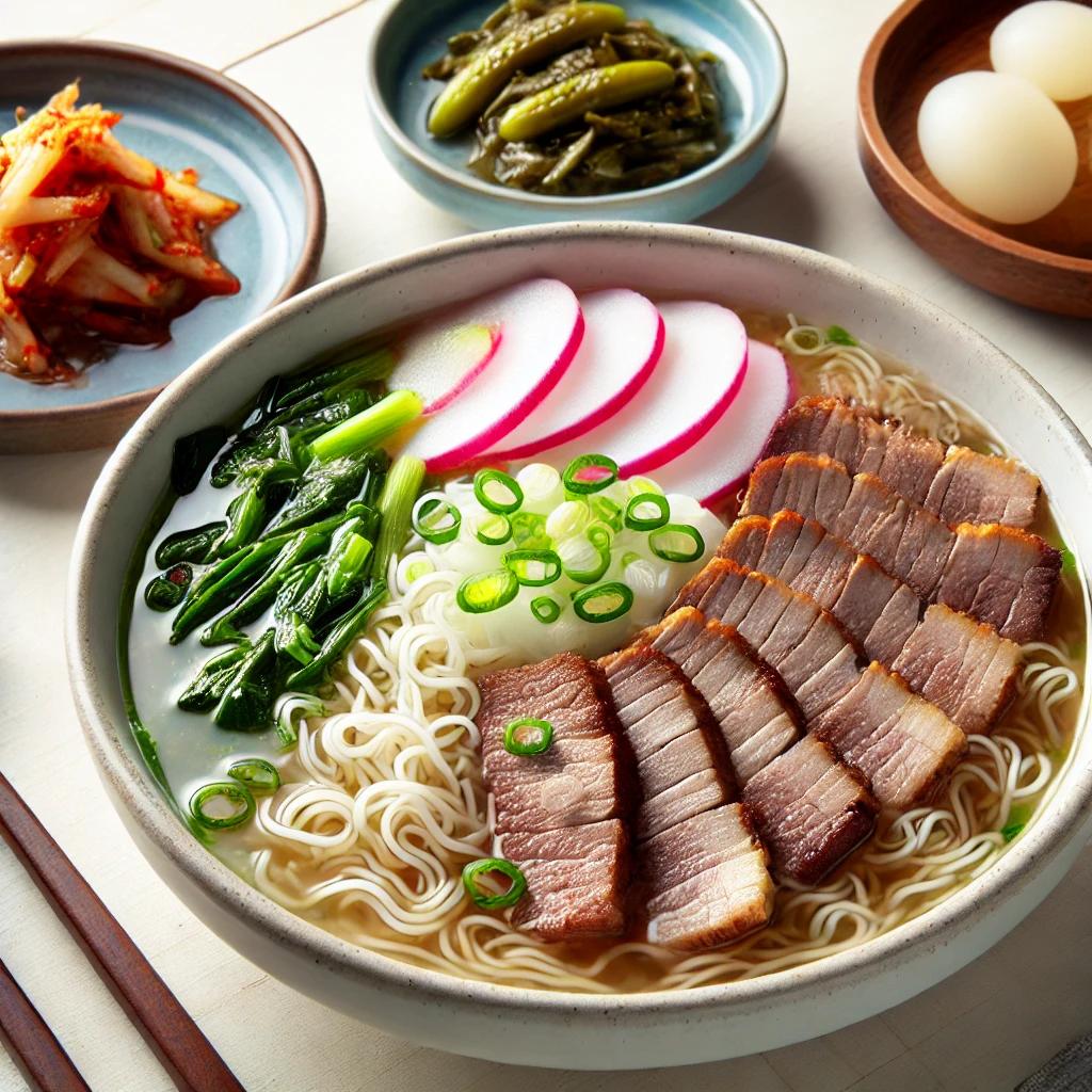 동치미냉면과 돼지불고기