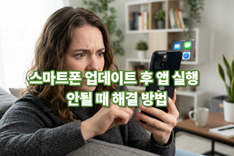 스마트폰 업데이트 이후 앱 실행 오류 대표 이미지