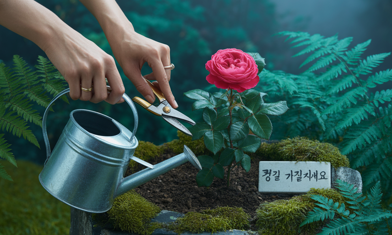 장미-관리하는-사진