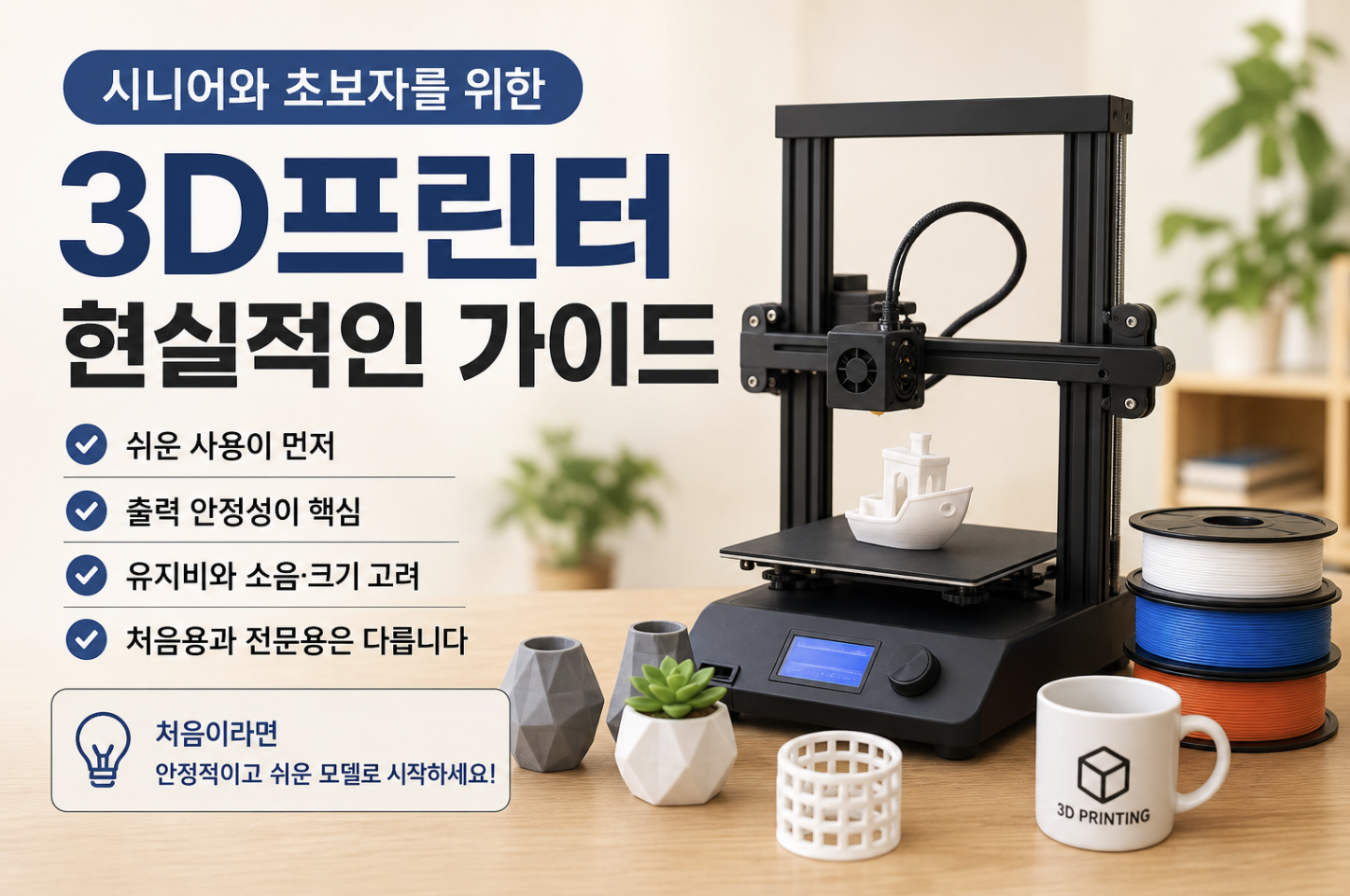 처음 사도 후회 없는 3D프린터 선택 기준 포스터