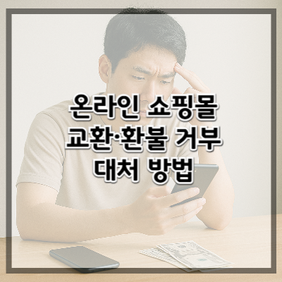 온라인 쇼핑몰 교환·환불 거부 대처 방법