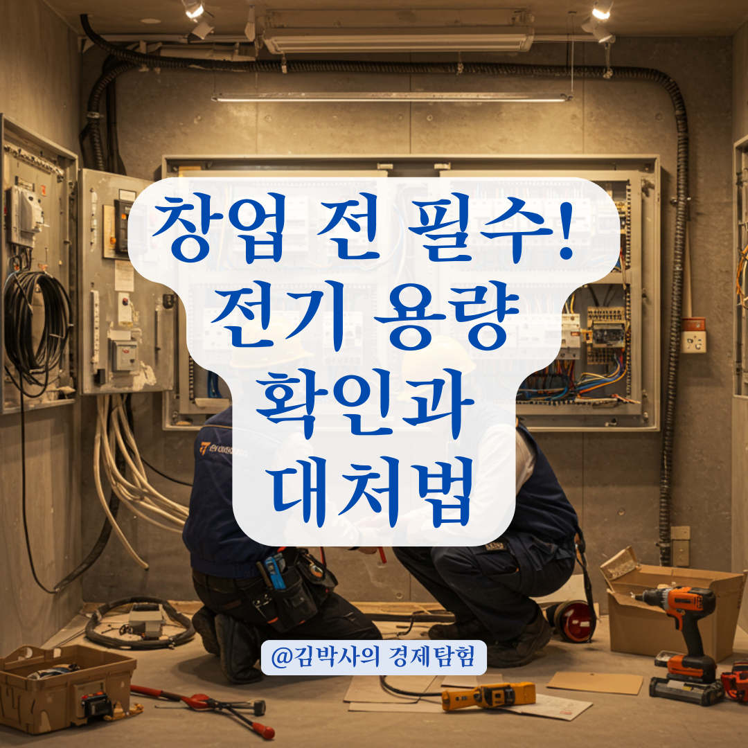 창업 전 전기용량 체크 안 했다면? 뒤늦게 알았을 때 대처법 총정리.