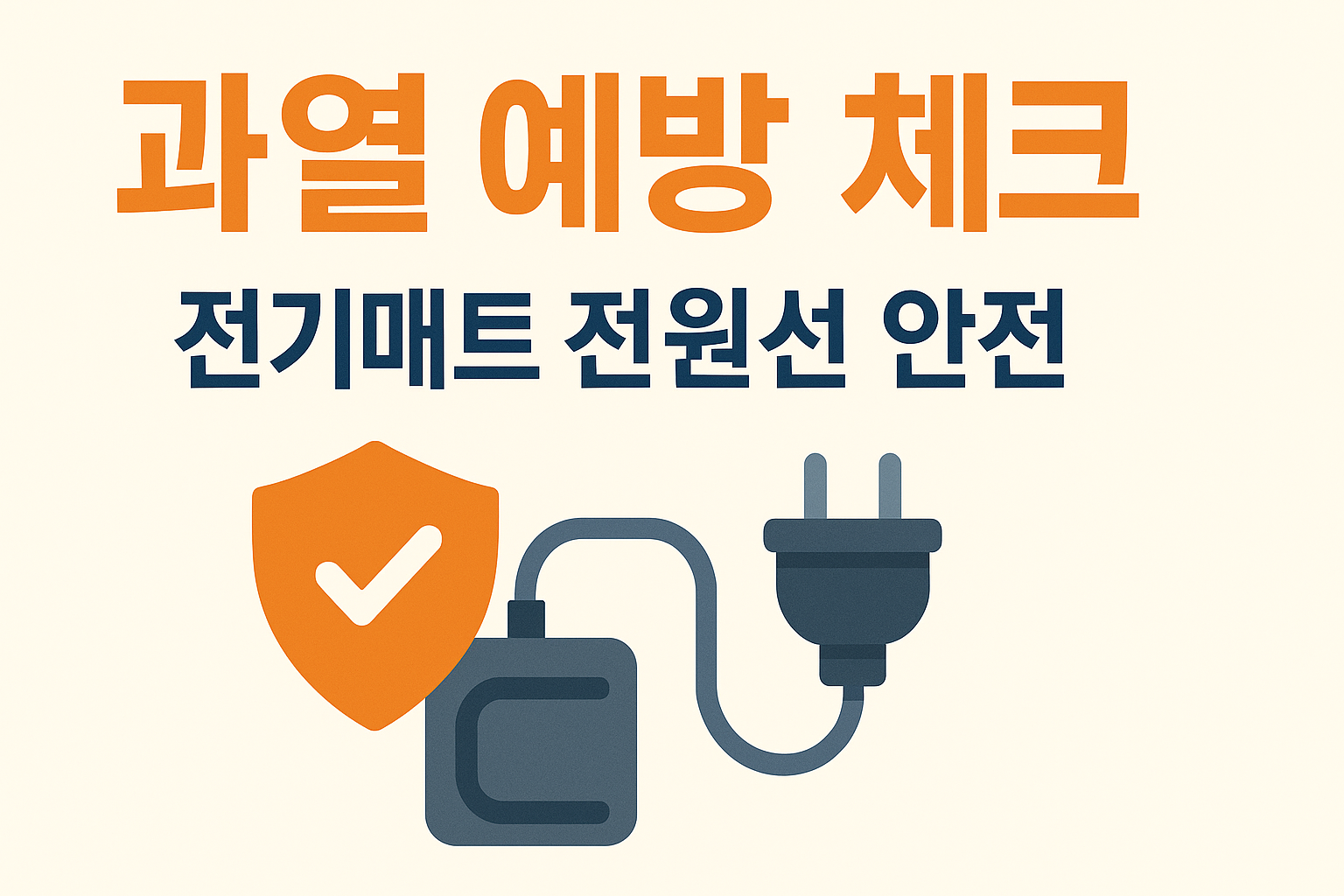 전기매트 전원선 과열 예방 체크리스트 인포그래픽