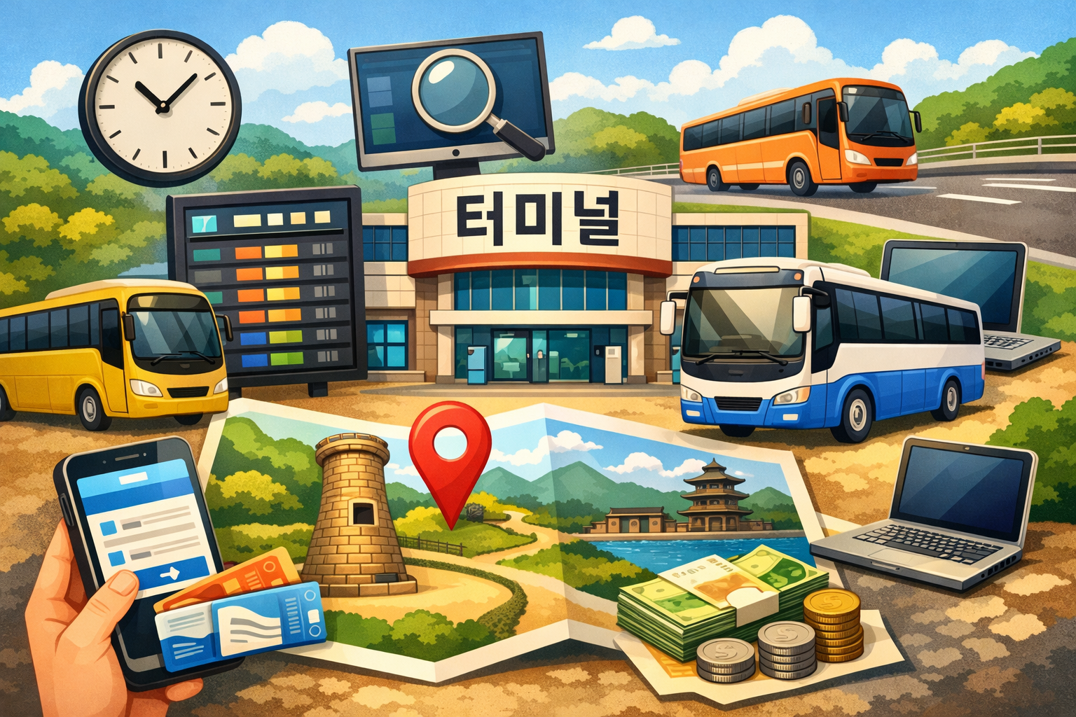 경주 시외버스터미널 시간표 조회 방법｜위치&middot;요금&middot;버스 예매 총정리 관련 사진