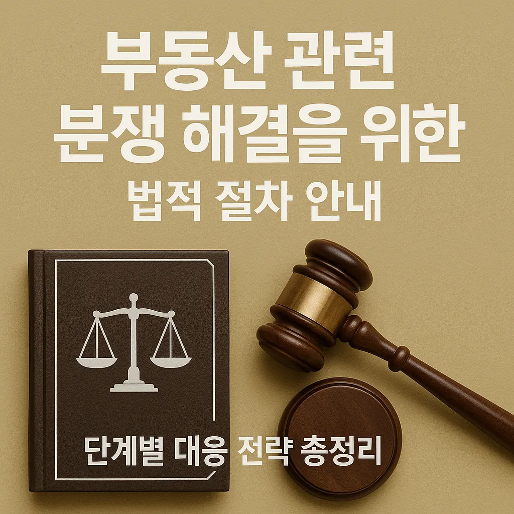 부동산 관련 분쟁 해결을 위한 법적 절차