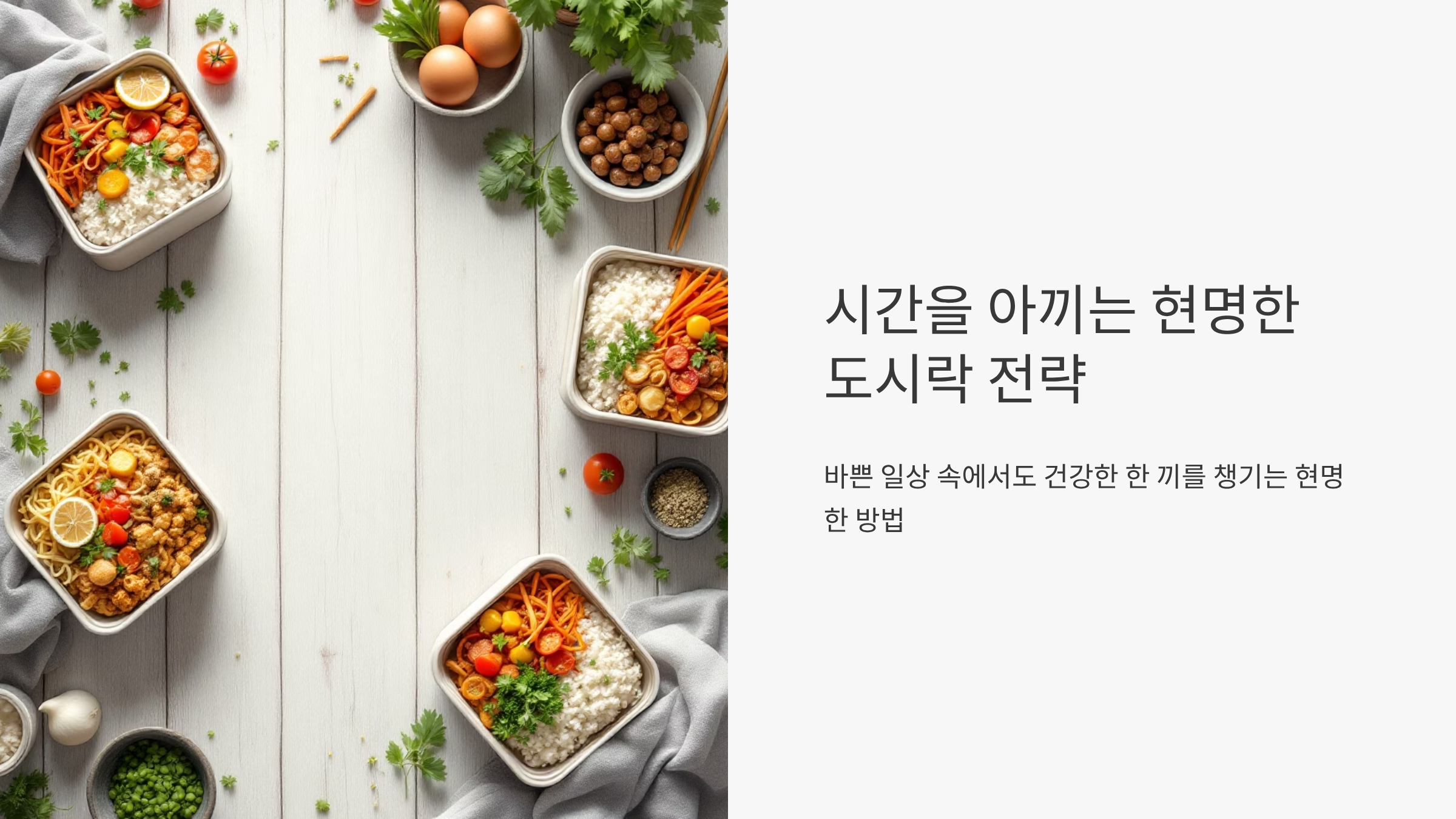 도시락 반찬 매일 새롭게 즐기는 비법