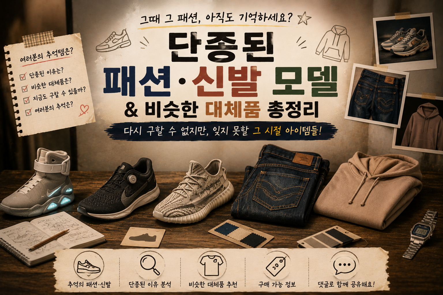 단종된 패션·신발 모델과 비슷한 대체품 총정리