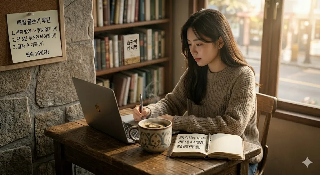 카페 글쓰기 습관 (집중 환경, 루틴 설계)