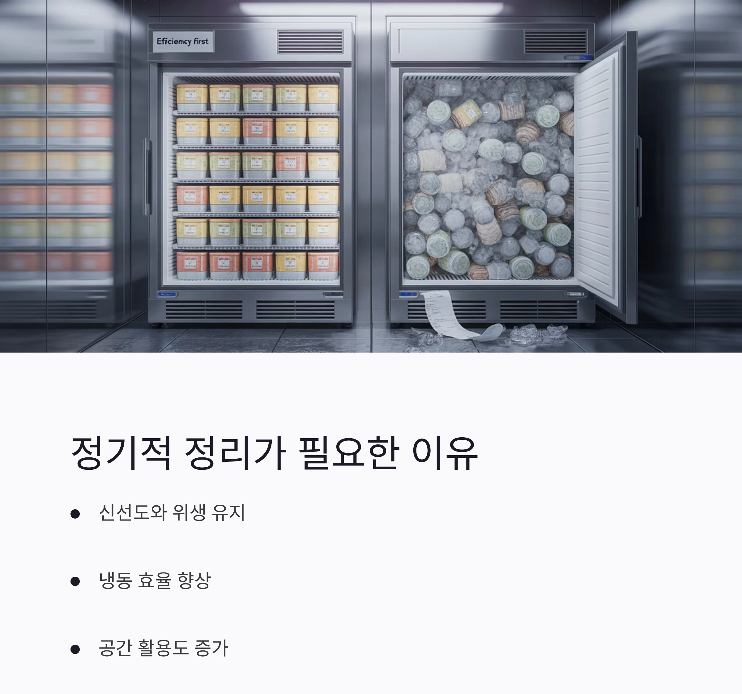 냉동실 정리, 언제 어떻게 해야 할까? 주기와 기준 총정리