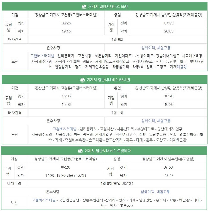 거제_시내버스노선
