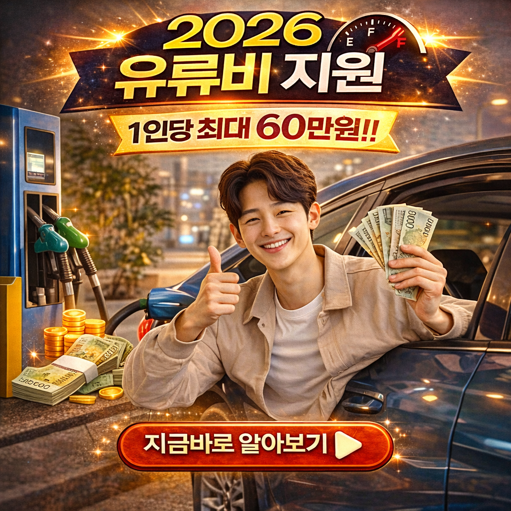 2026년 유류비 지원 추경안 확정: 1인당 최대 60만원 받는 법 (4월 최신)