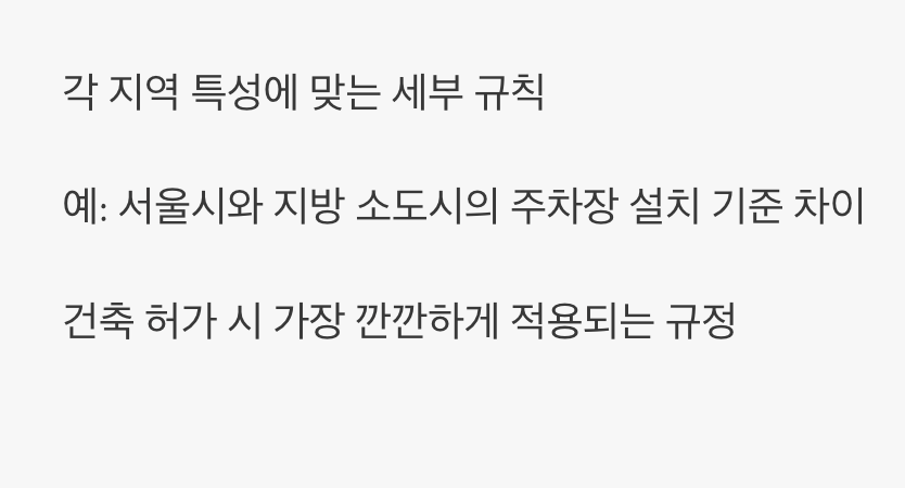 가장 깐깐한 막내, '지자체 건축 조례'