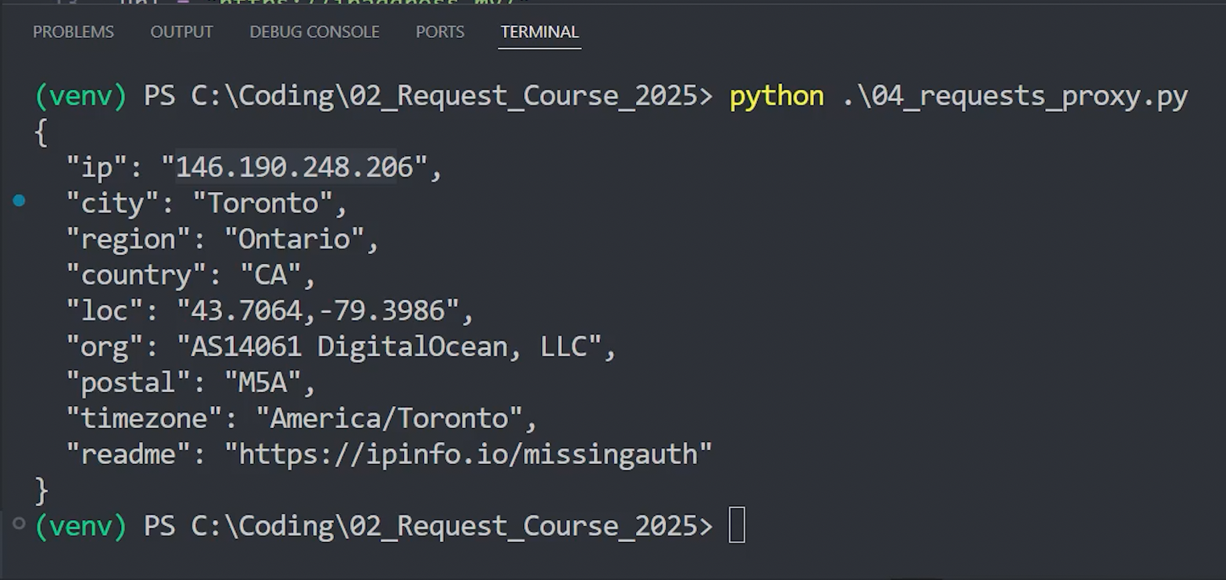 python requests proxy 결과