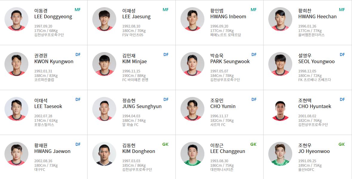 축구국가대표팀 경기일정 중계채널