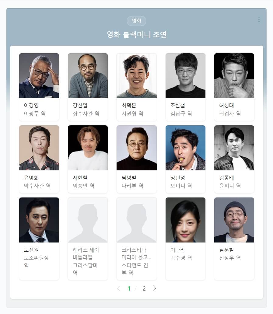 영화 블랙머니 출연자