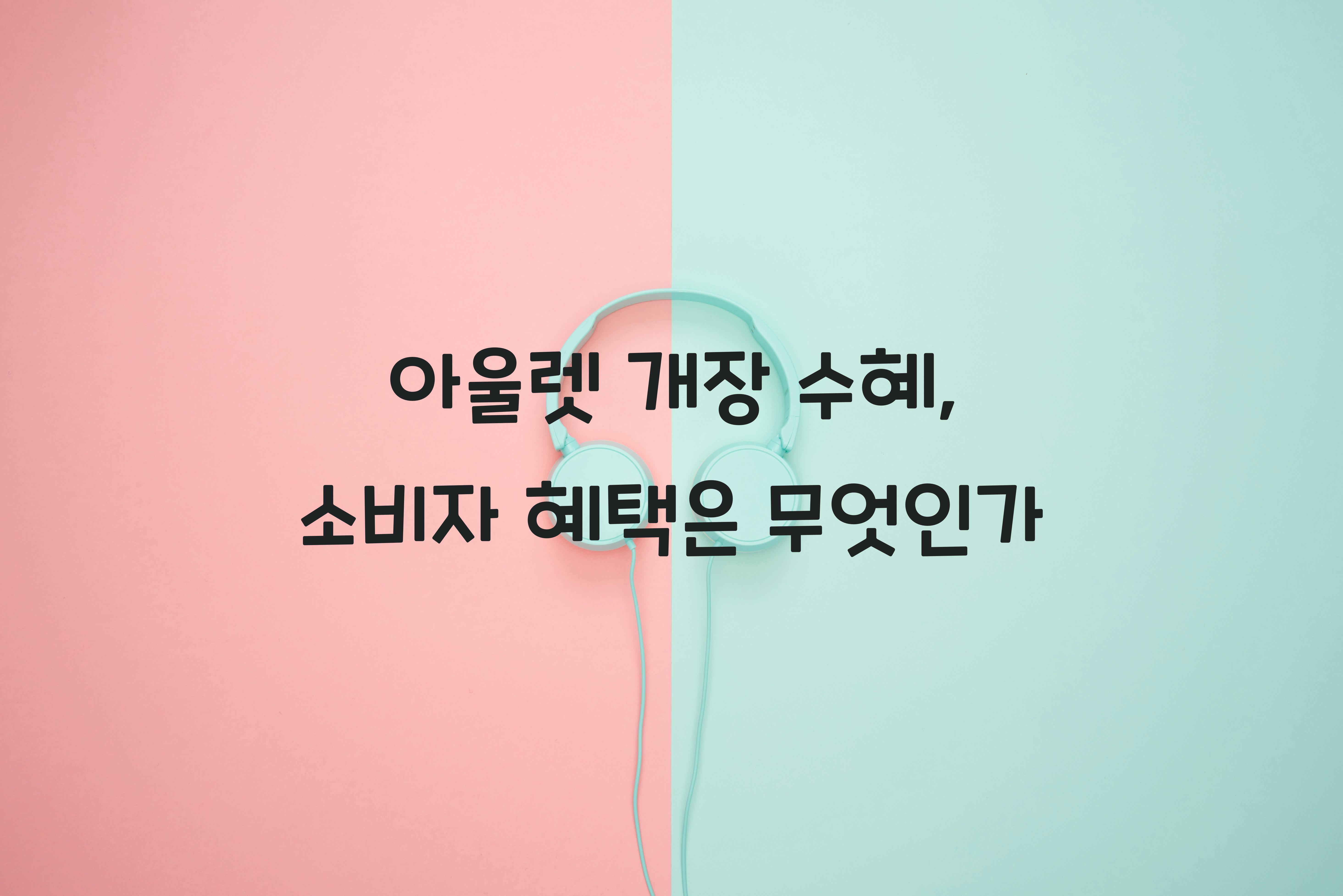 아울렛 개장 수혜