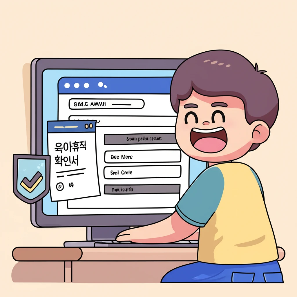 고용보험 E-서비스 육아휴직급여 신청..