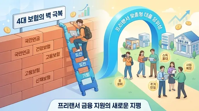 4대 보험의 벽 극복 및 프리랜서 맞춤형 대출 당위성