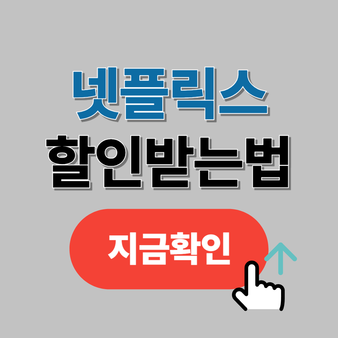 넷플릭스 싸게 보는 법