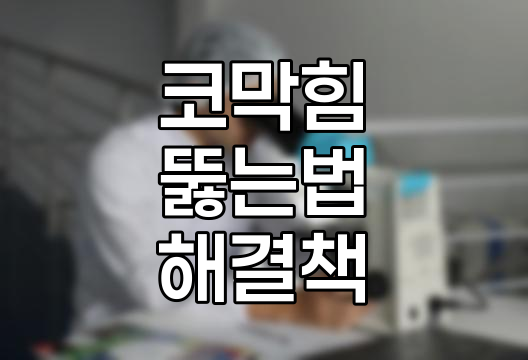 코막힘 뚫는 법 8가지 상세 정리 (원인, 해결책, 주의사항) 관련 정보