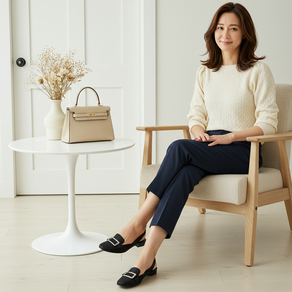 중년여성 데일리룩