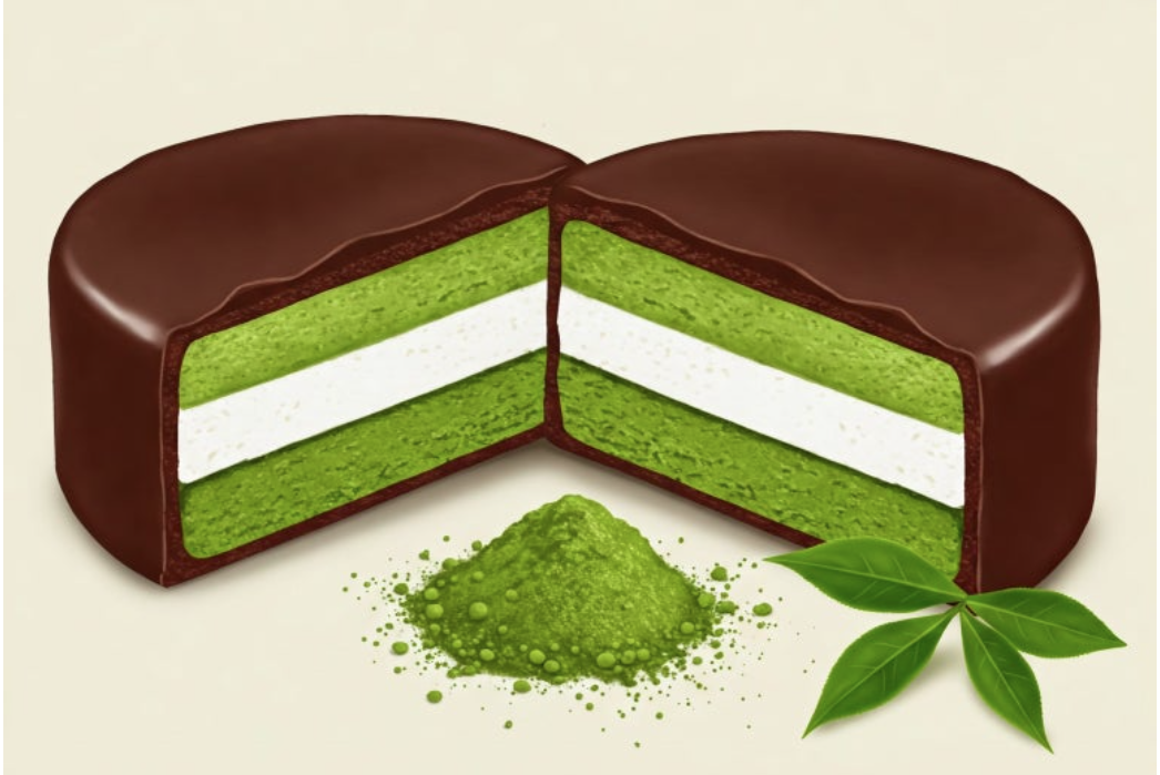 오리온 초코파이 말차쇼콜라