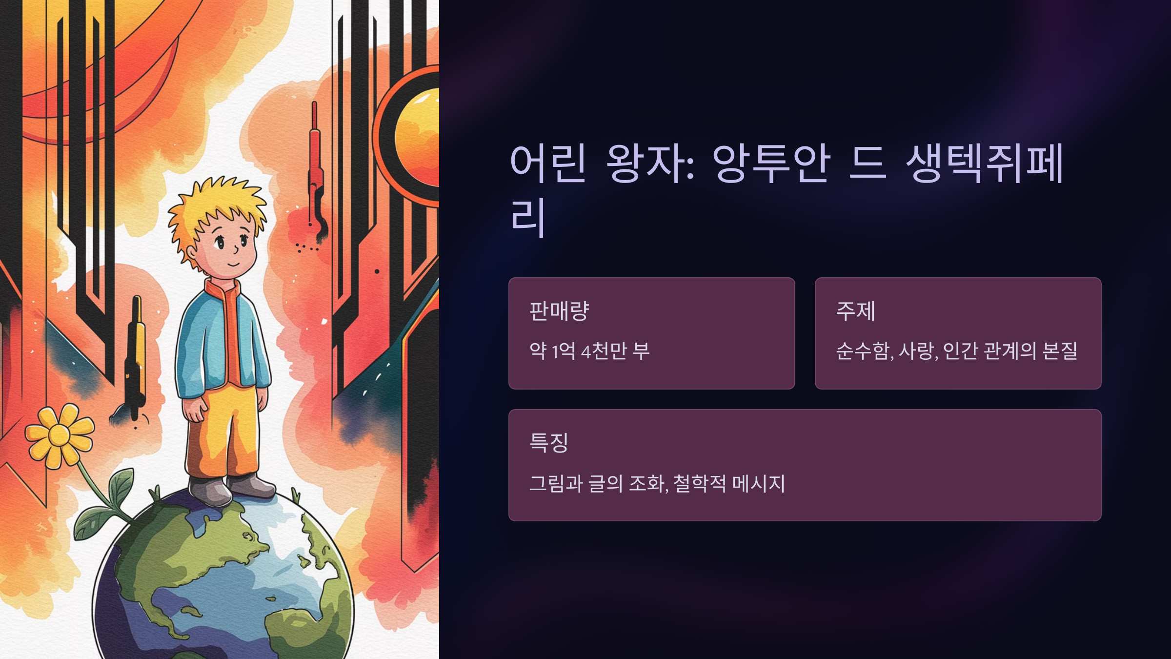 어린 왕자: 앙투안 드 생텍쥐페리