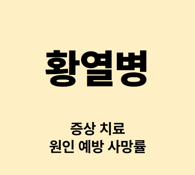 아프리카 모기로 전염되는 바이러스성 질병 황열병 증상