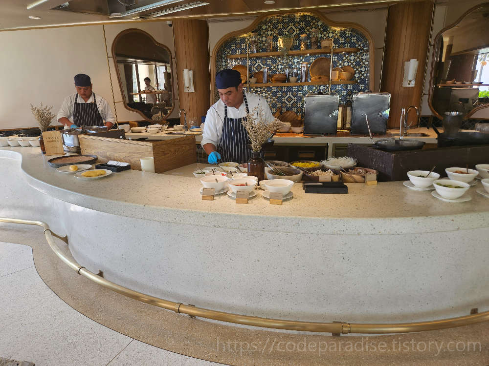 호텔 조식 사진