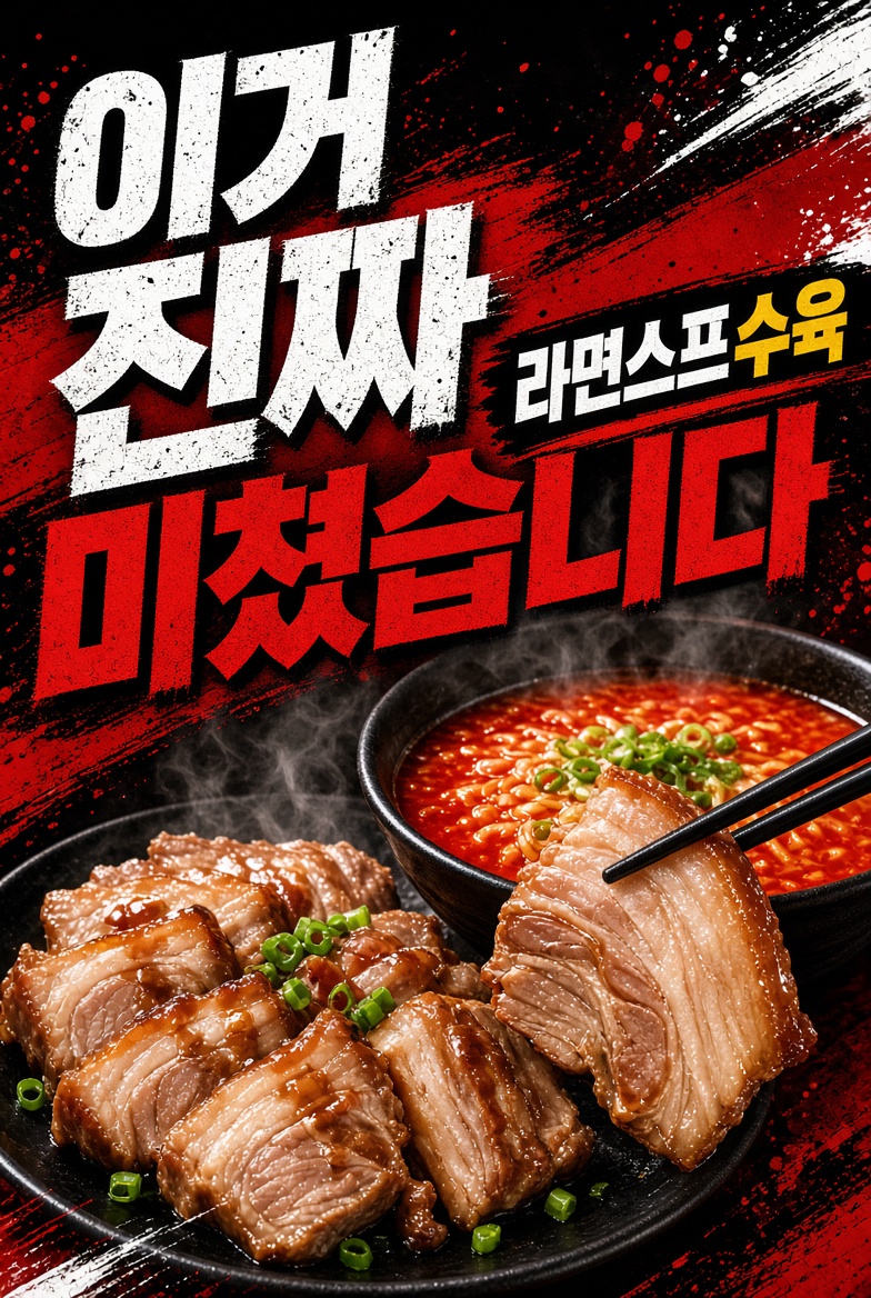 이거 진짜 미쳤습니다! '라면스프수육' 초간단레시피