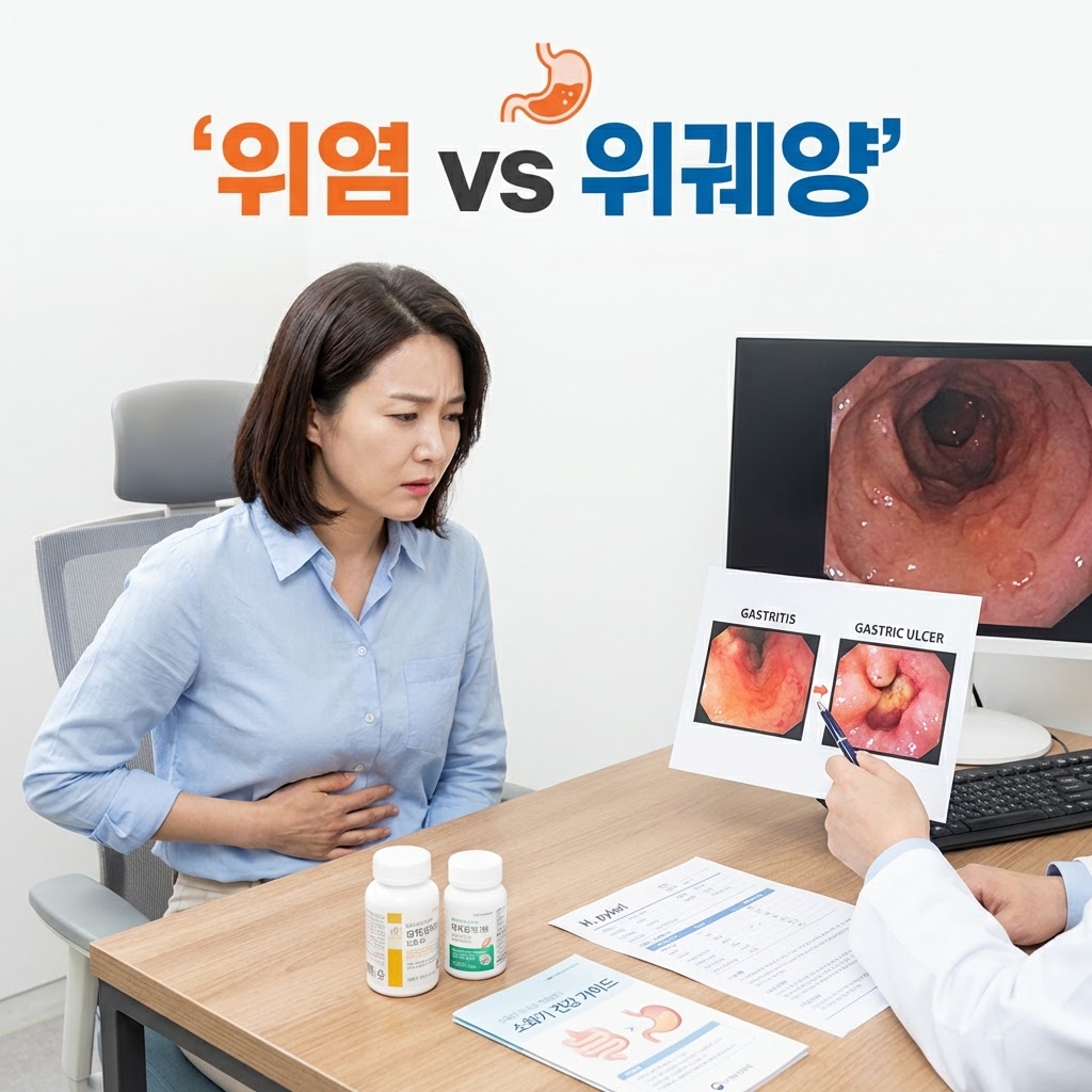 위염과 위궤양의 차이 정리, 증상부터 치료까지 한눈에