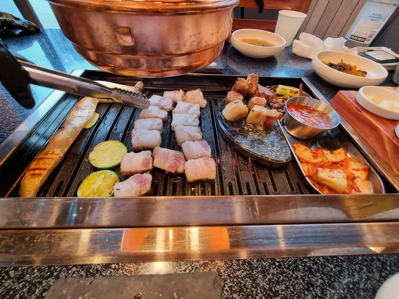 삼겹살은 핑크솔트와 냠냠