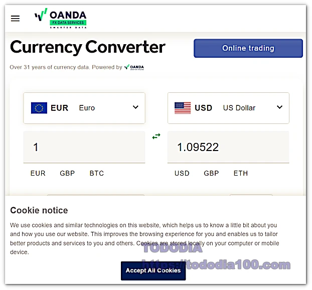 oanda 환율계산기