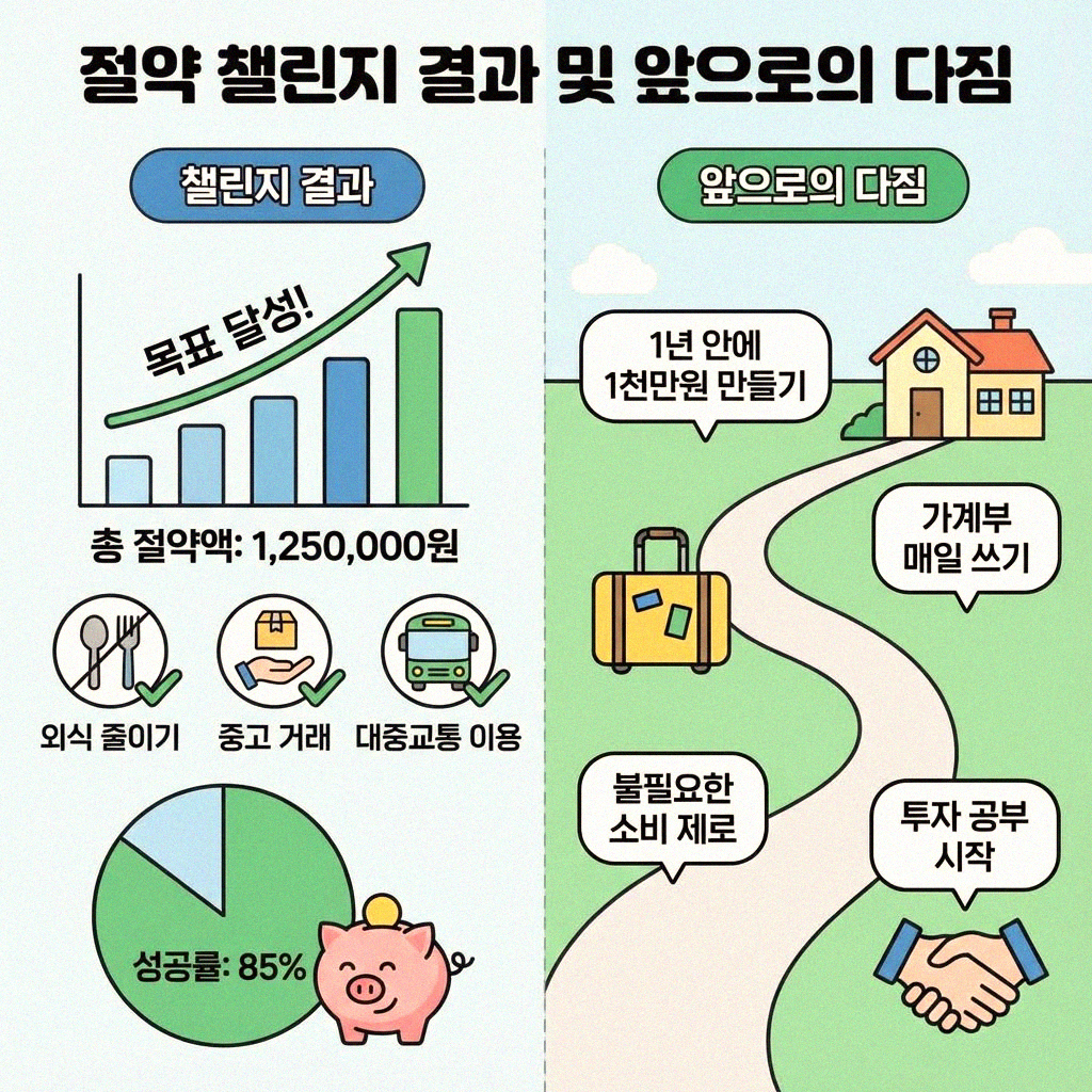 절약 챌린지 결과 솔직 후기 꼼꼼하게 짚어보기