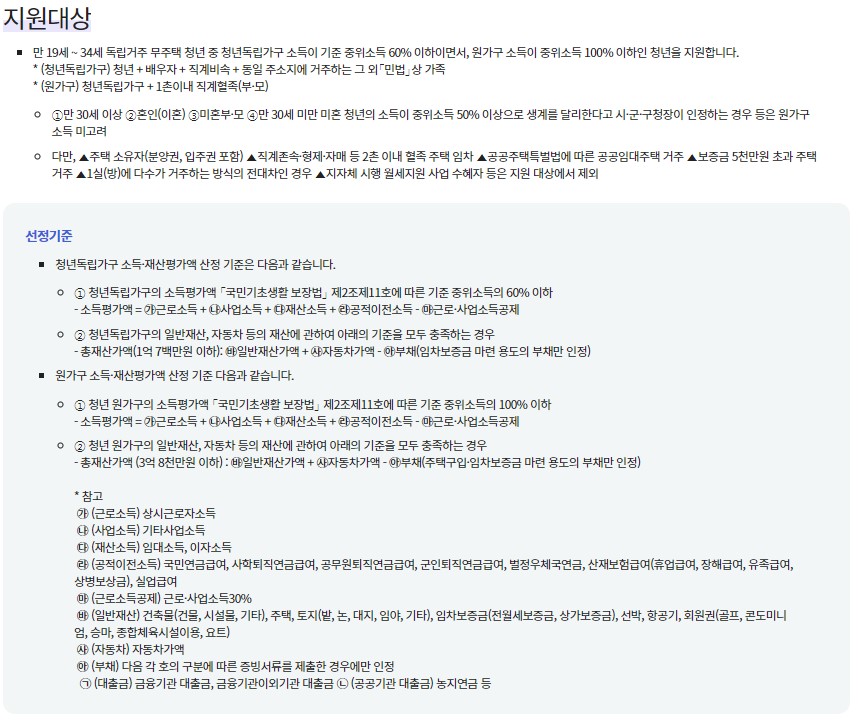 청년월세한시지원 신청방법