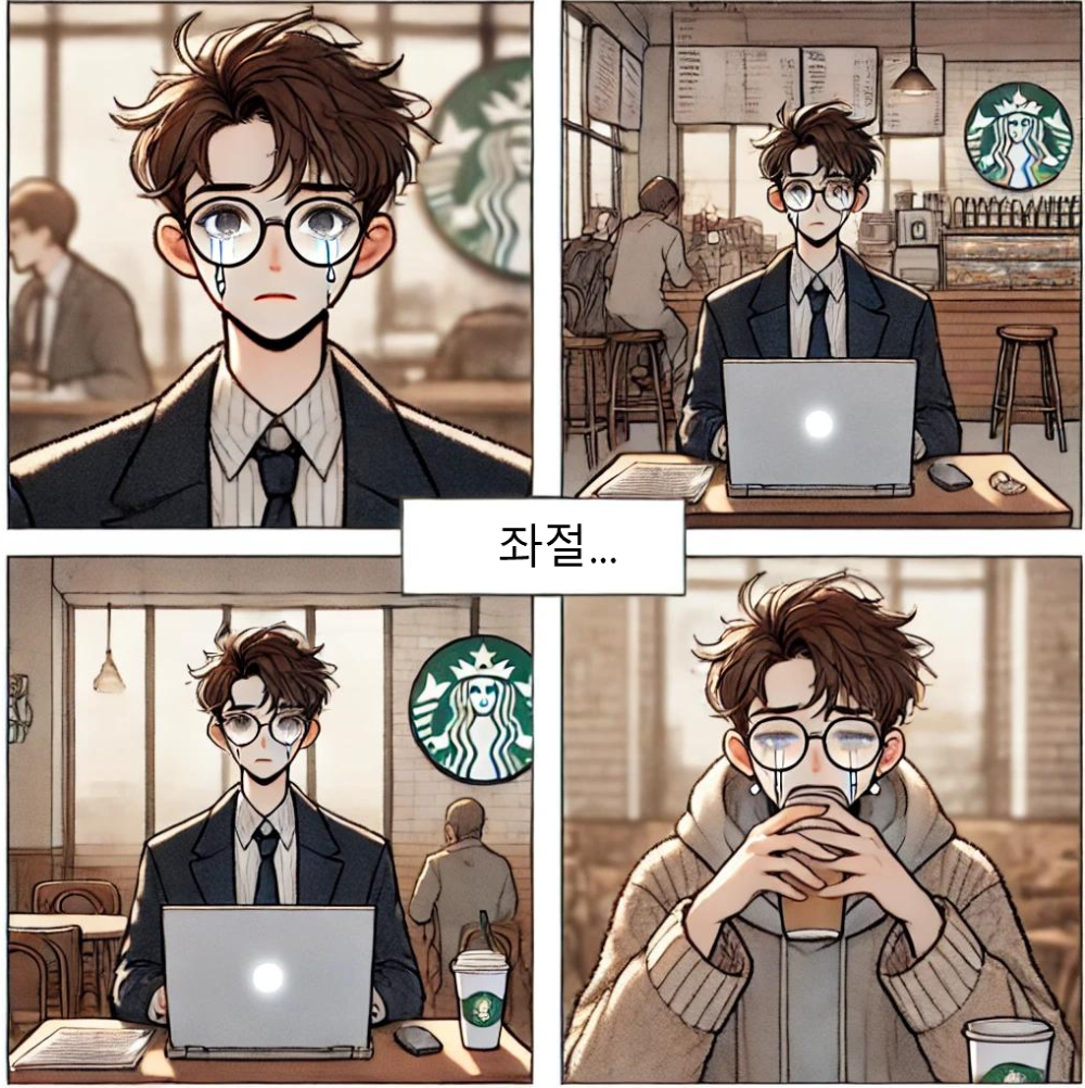 좌절하는 주인장