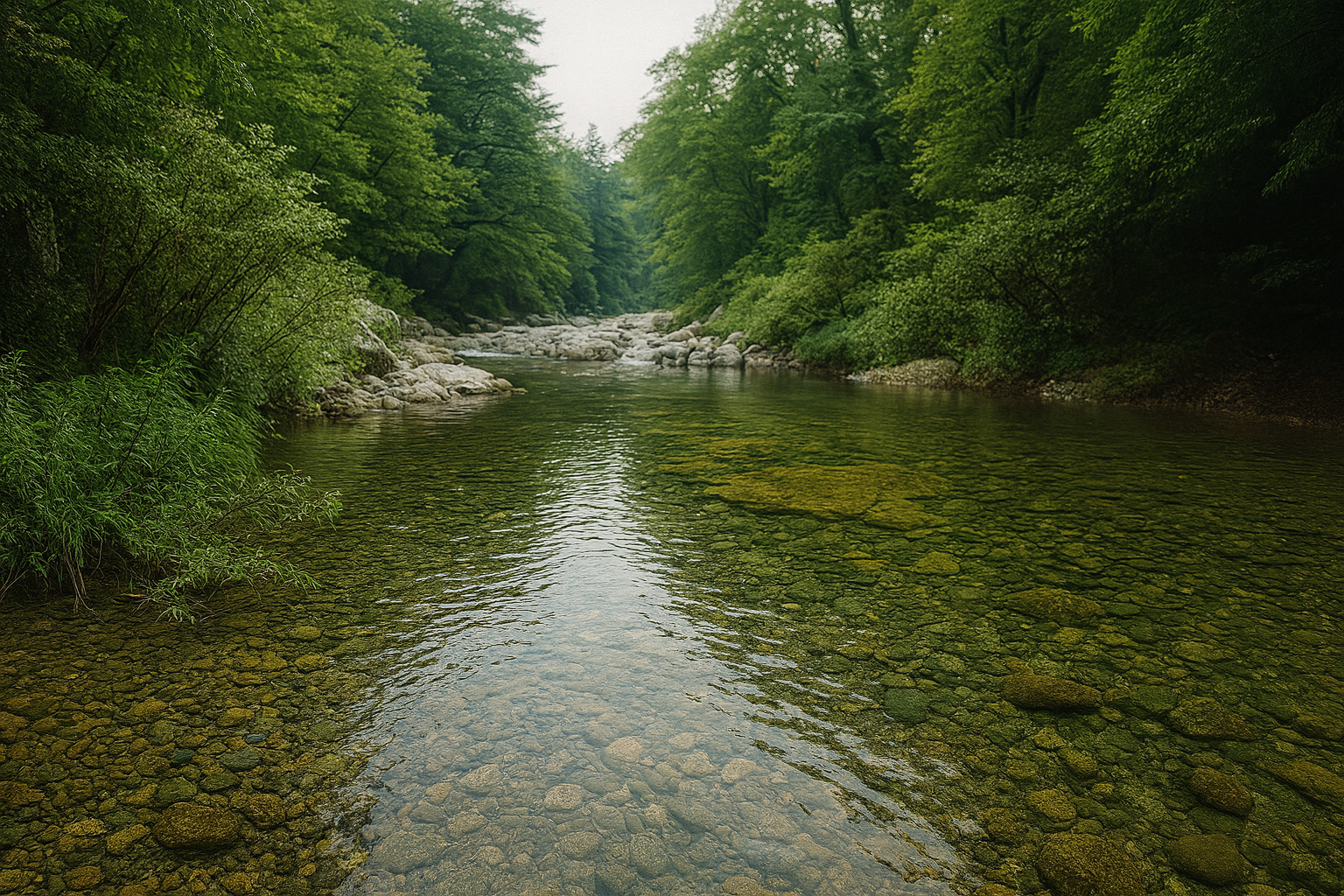 인제 아침가리 계곡 사진