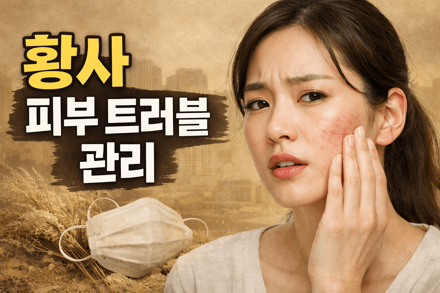 황사 피부 트러블 심해지는 이유? 피부과가 알려주는 관리 방법