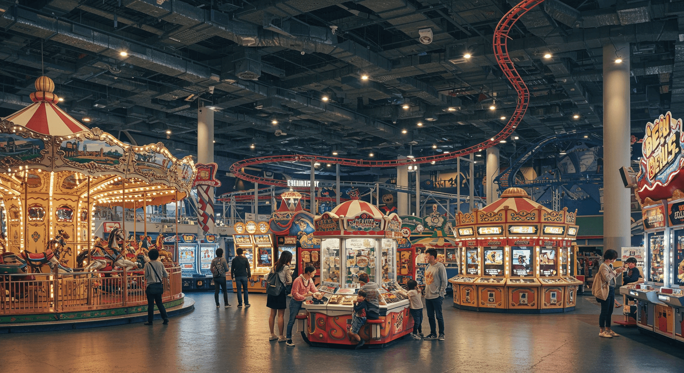 가족 모두가 즐길 수 있는 서울 실내 놀이공원 내부 모습