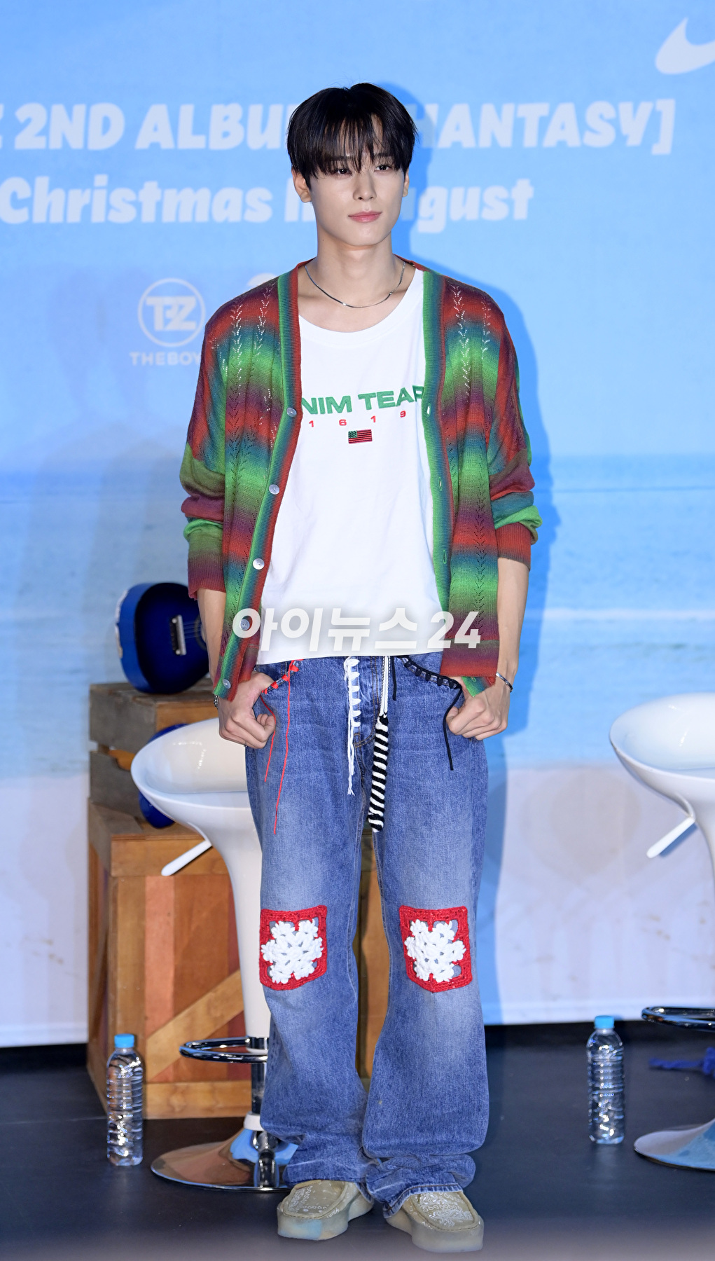 그룹 더보이즈(THE BOYZ) 주연이 7일 오후 서울 영등포구 영등포 CGV에서 열린 더보이즈 두번째 정규앨범 &#39;판타지&#39;(PHANTASY) 기자간담회에 참석하고 있다. [사진=정소희 기자]