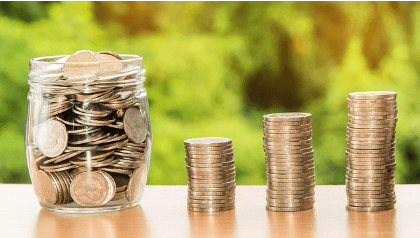 소상공인 전기요금 특별지원 지원금을 의미하는 돈 사진