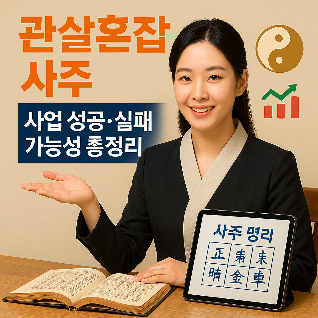 [사주 해석] 관살혼잡 사주 ｜ 사업 성공&middot;실패 가능성 총정리