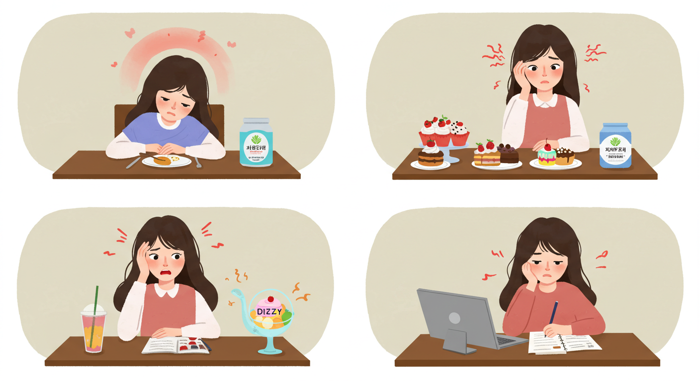 혈당관리 피로 원인 식후 졸림 이유 당노 전단계