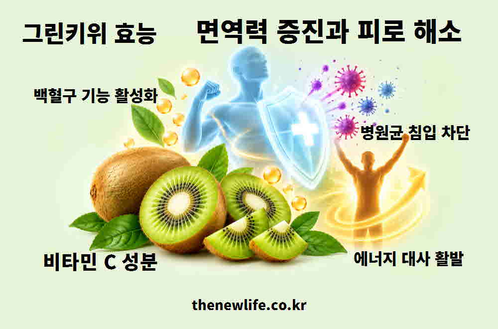 그린키위 효능 면역력 증진 피로 해소