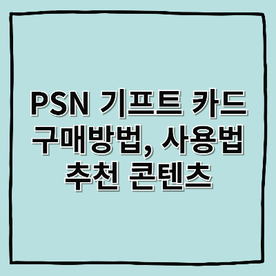 PSN 기프트 카드