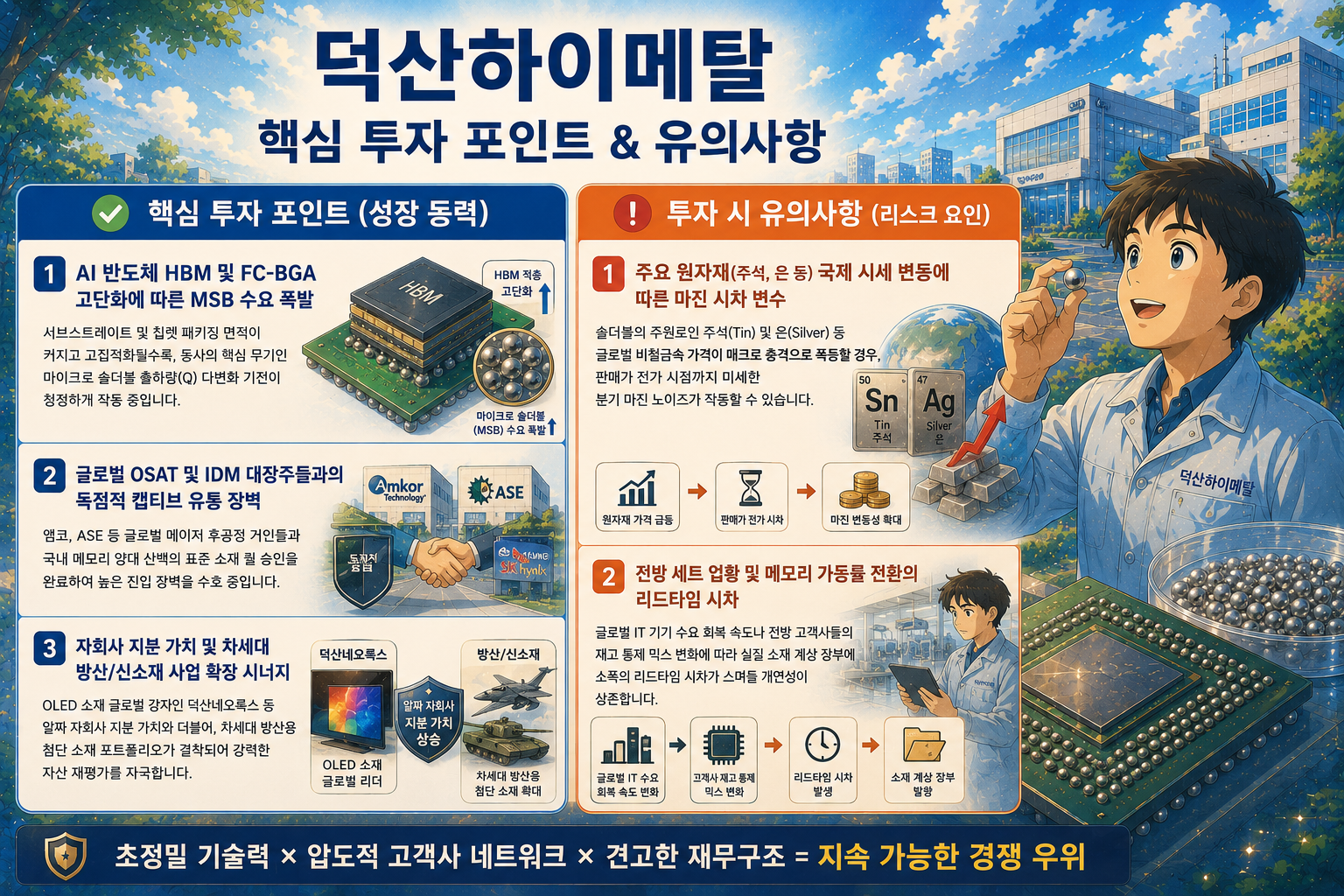 덕산하이메탈의 핵심 투자 포인트 (성장 동력)